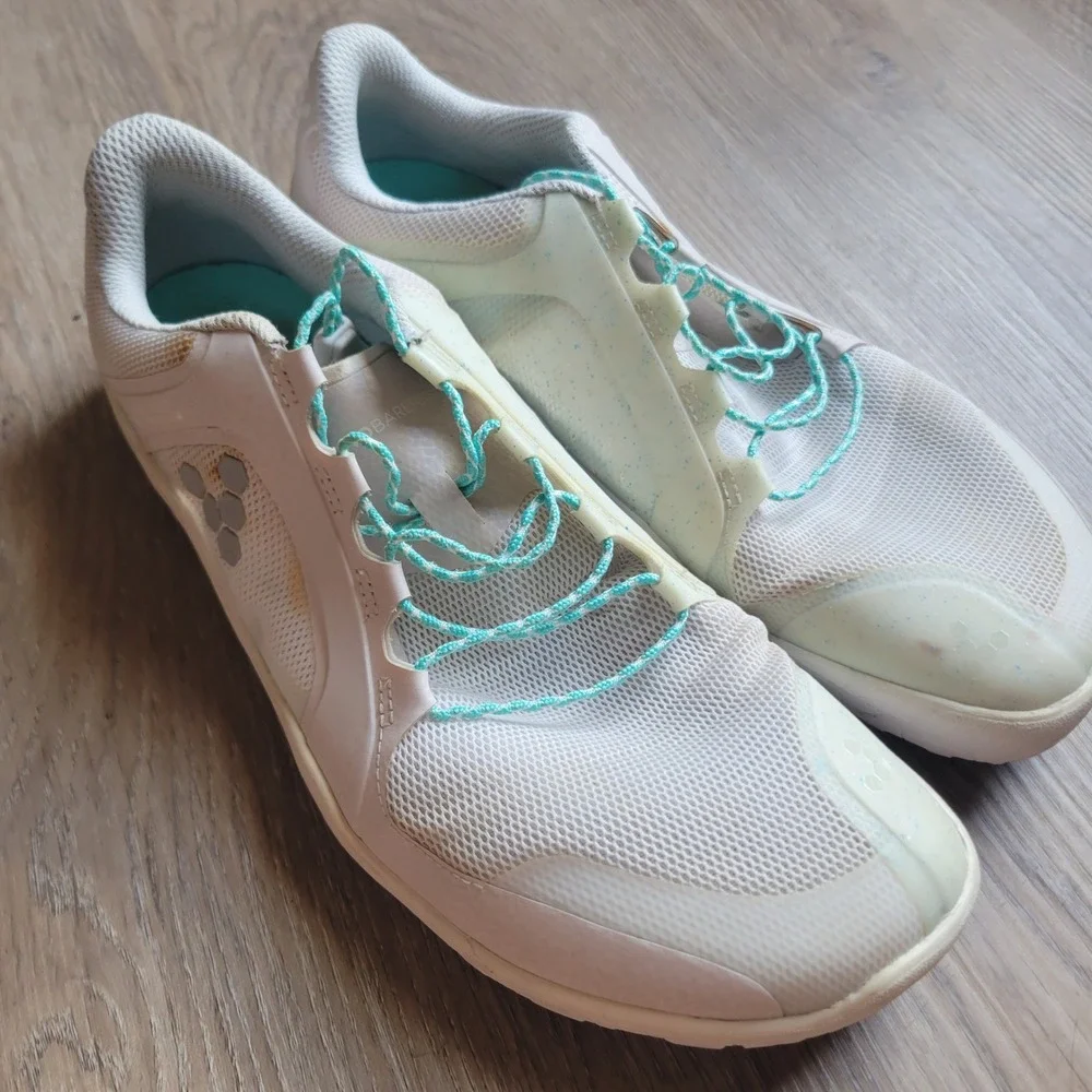 Vivobarefoot Womens Primus Trail FG 40 White Mesh Minimalist Trail Runner